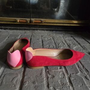 Stuart Weitzman Lovestruck Flats – Sz 7 – Red and Pink - Valentine's Day Special